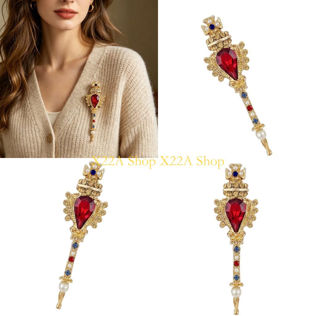 Formal Wear Jewelry For Women - Unique Retro Magical Wand Brooch With