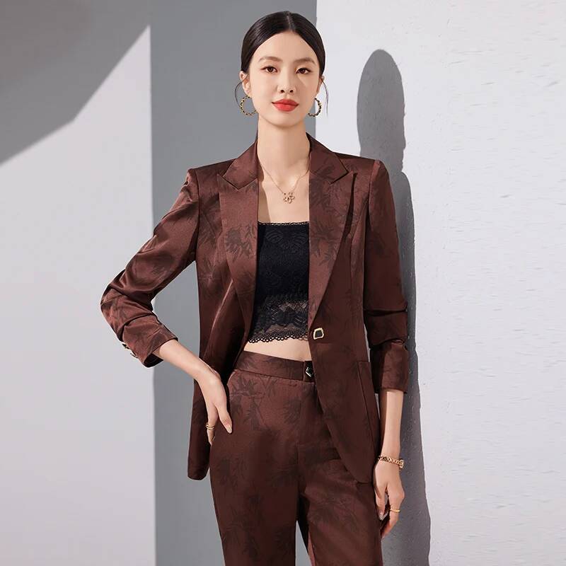 Women Formal Wear Interview - High Quality Fabric Formal Pantsuits for