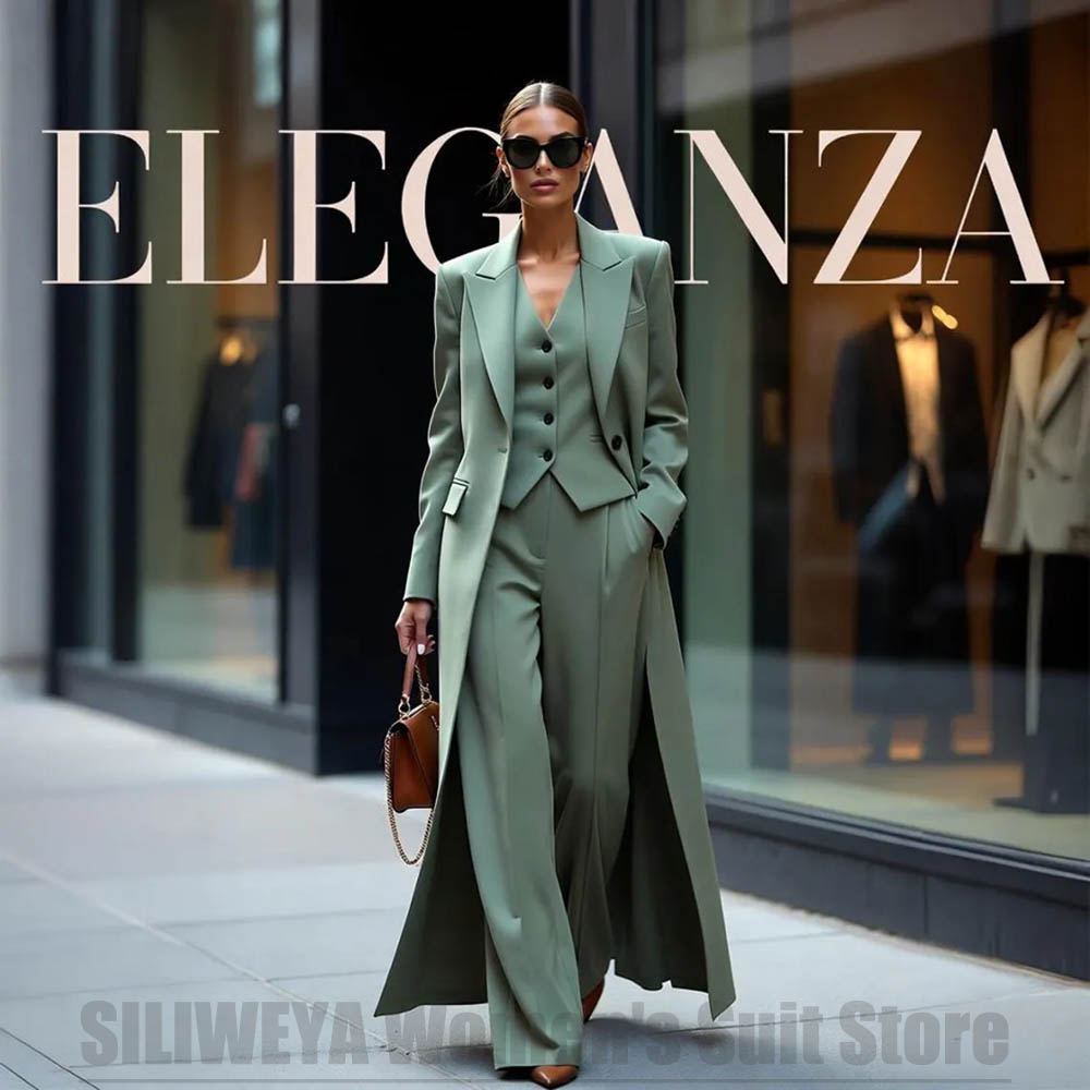 Women Formal Wear Blazer Set - Chic Women's Suit Set Three Piece