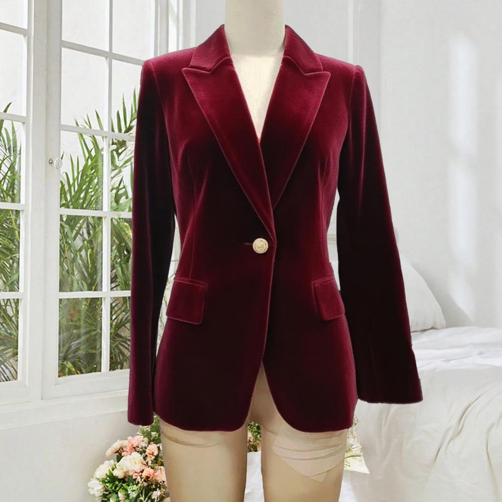 Women'S Formal Wear For A Wedding Guest - Velvet Large Size Women Prom Peaked