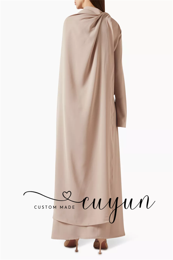 CUYUN Customized Khaki Modest  - Women'S Formal Wear For A Wedding Guest ulasan dan harga
