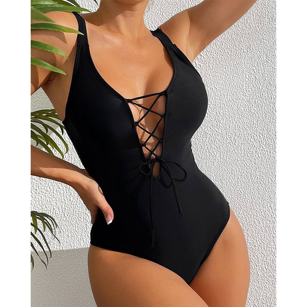Cikini-One Piece Swimsuit for  - Monochrome Suit Set ulasan dan harga