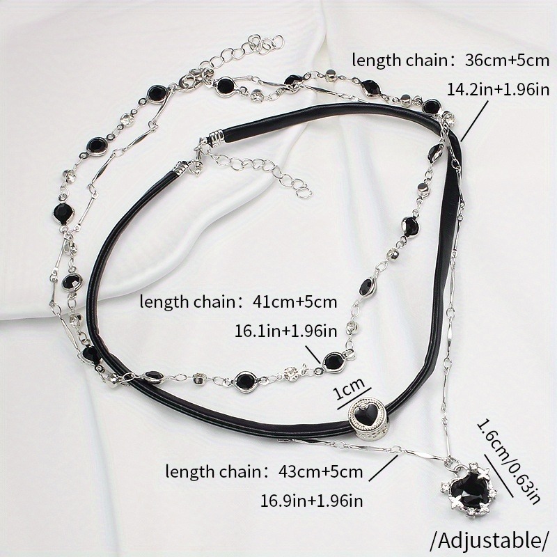 Gothic Layered Heart-shaped Ne - Formal Wear Jewelry For Women ulasan dan harga