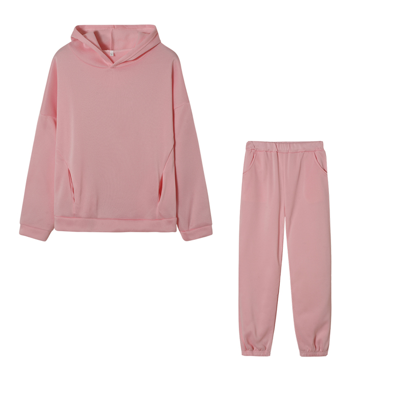 Monochrome Hooded Hoodie Set C - Monochrome Suit Set ulasan dan harga