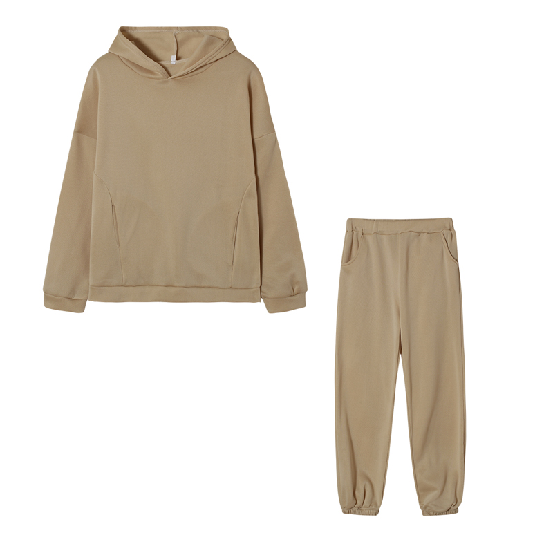 Monochrome Hooded Hoodie Set C - Monochrome Suit Set ulasan dan harga