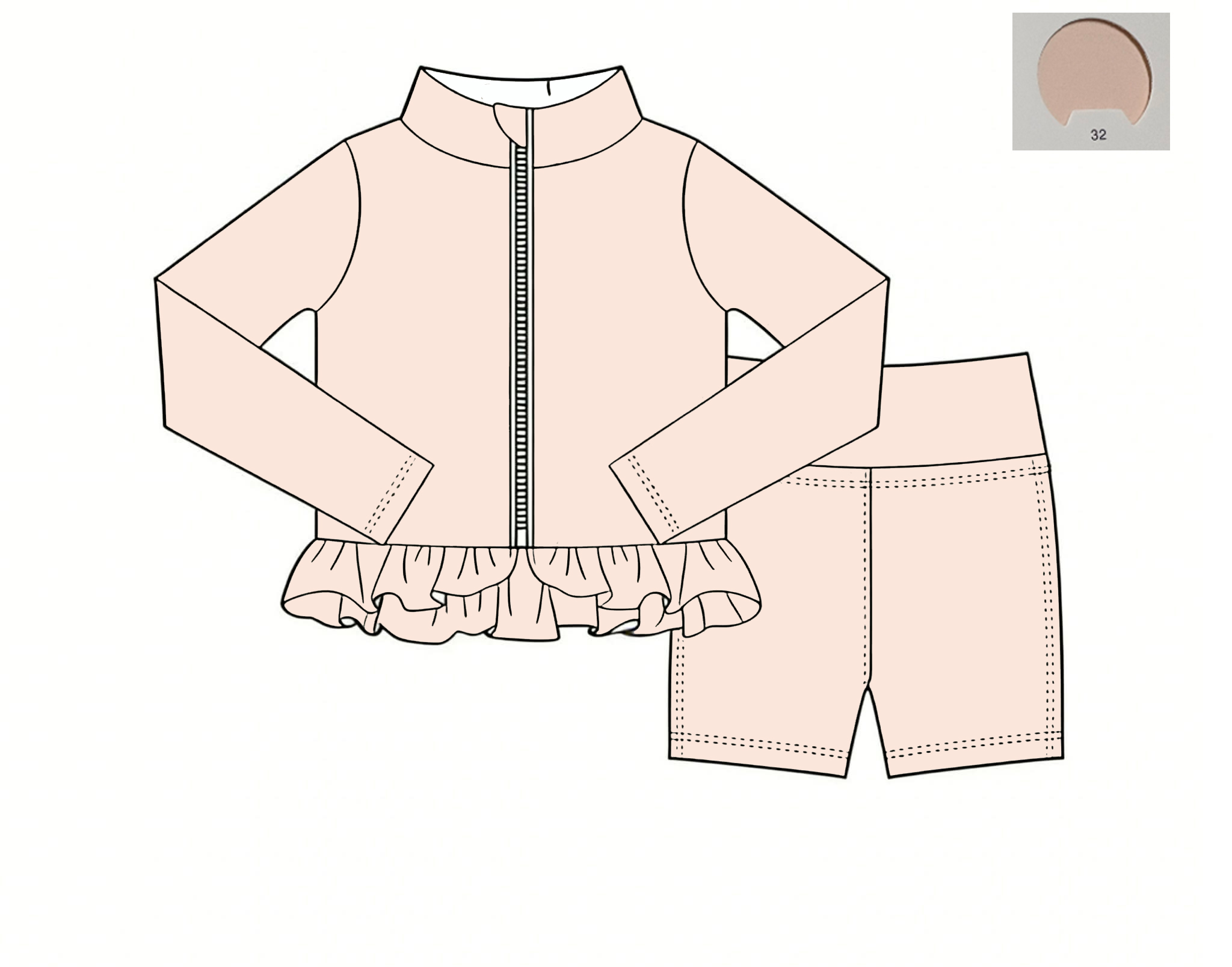 Monochrome Yoga Material Girls - Monochrome Suit Set ulasan dan harga