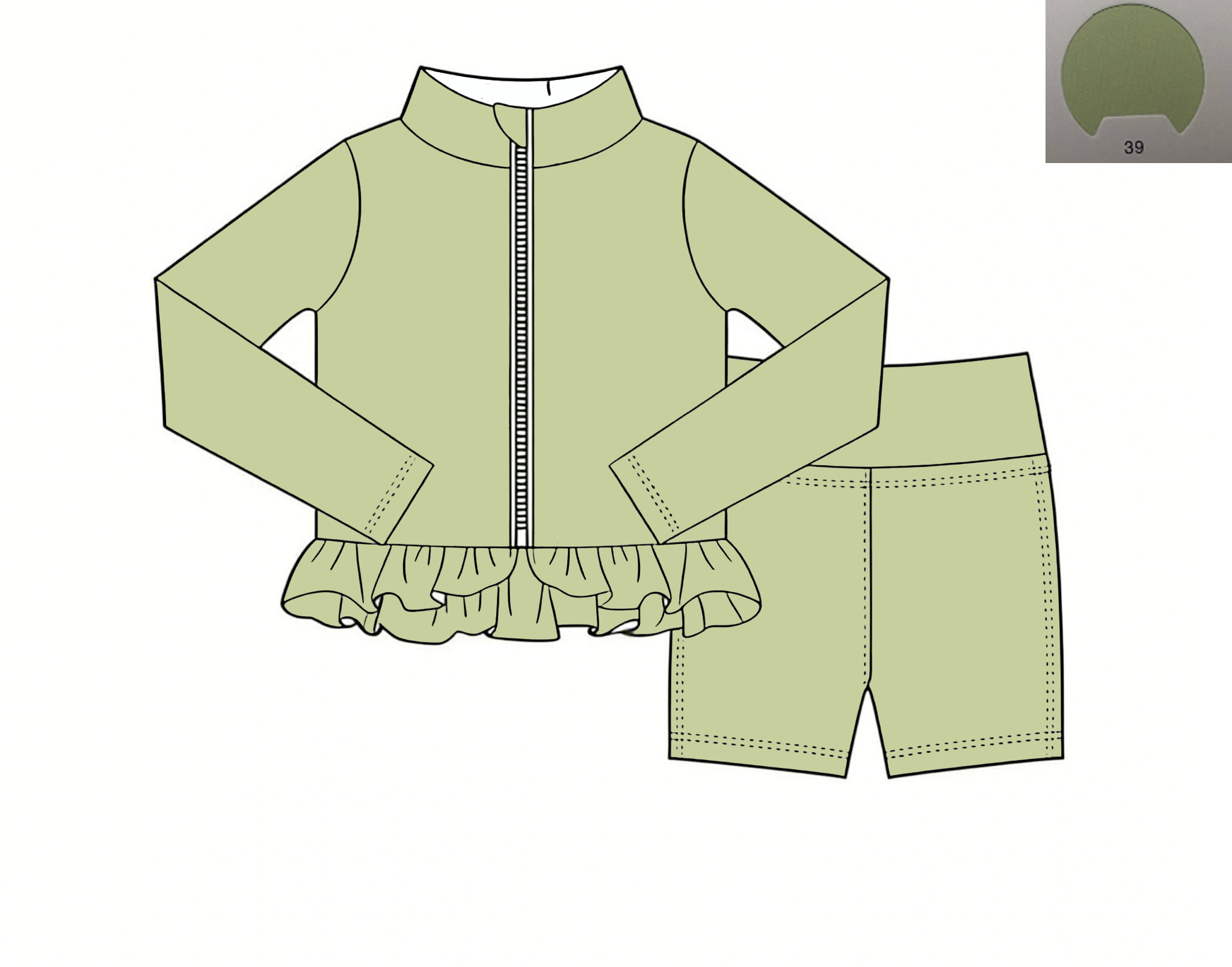 Monochrome Yoga Material Girls - Monochrome Suit Set ulasan dan harga