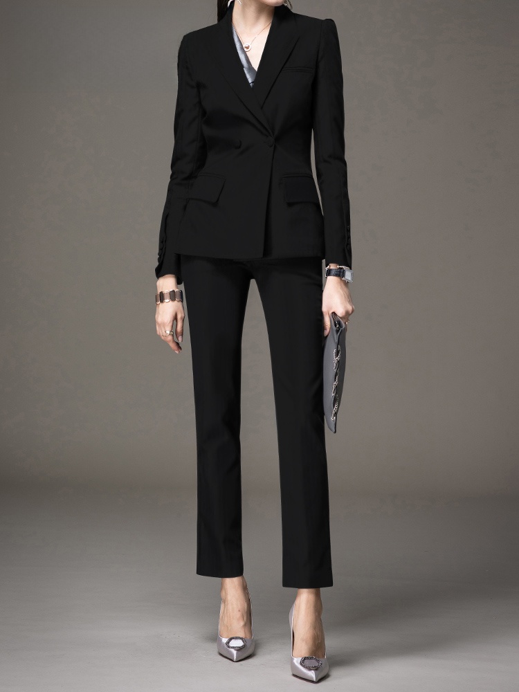 Professional Black Suit Set fo - Women Formal Wear Interview ulasan dan harga