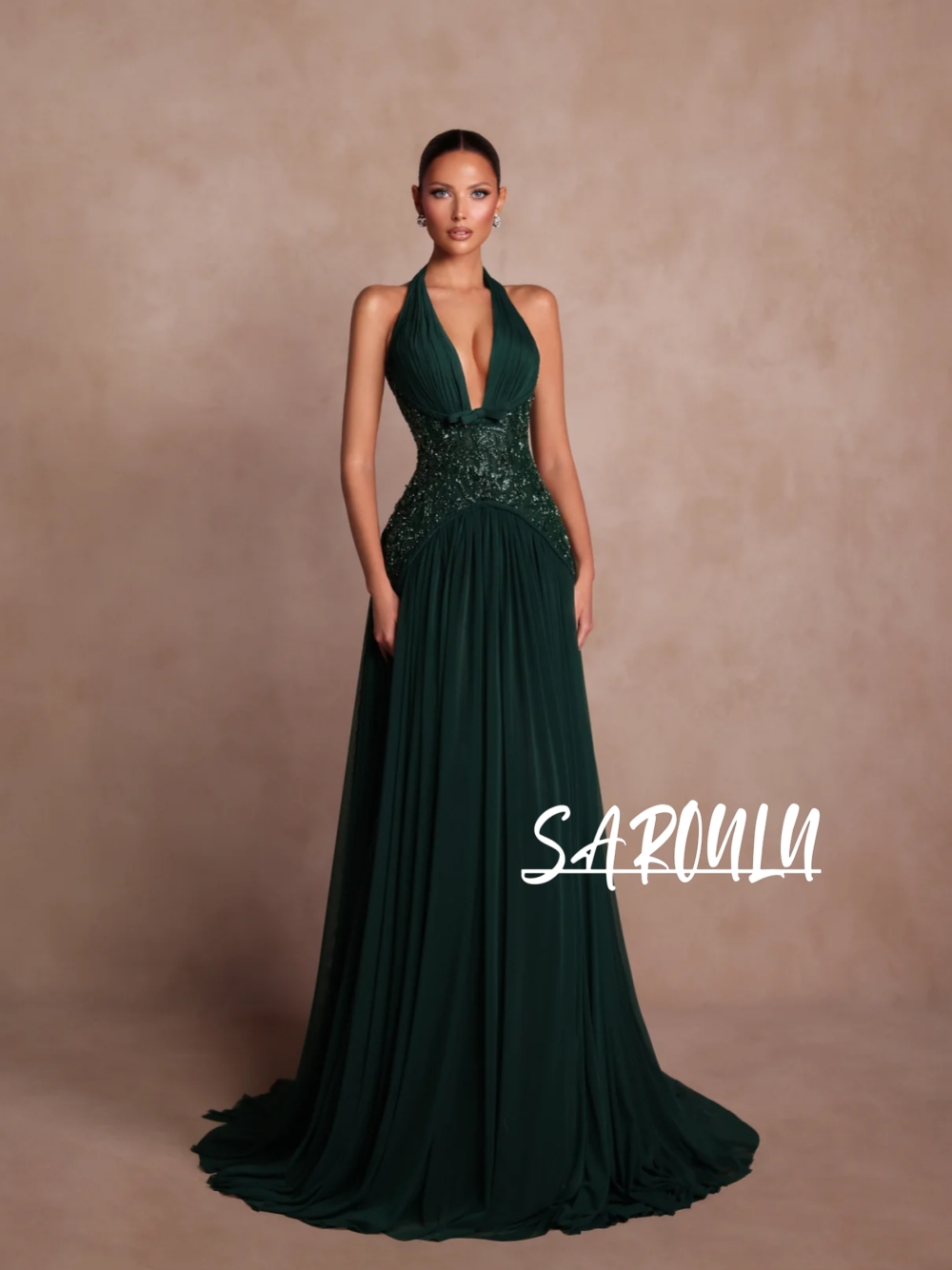Plus Size Green A Line Evening - Women'S Formal Wear Plus Size ulasan dan harga