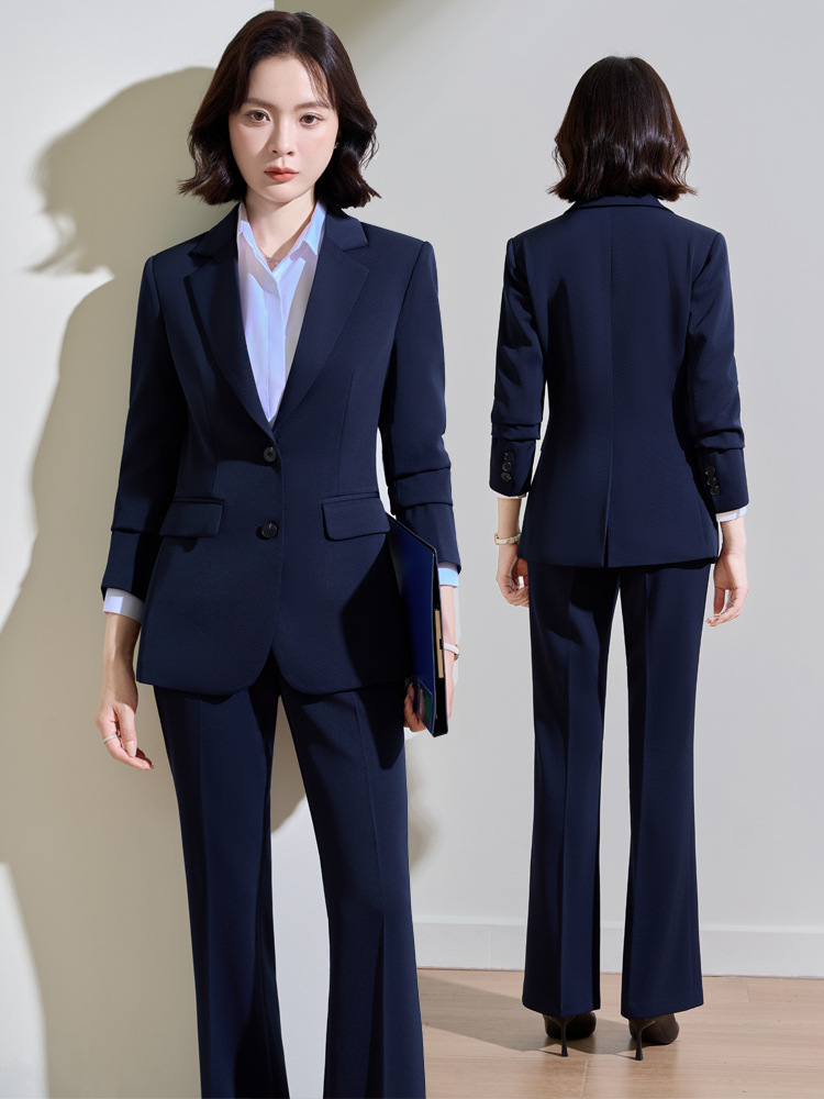 Navy blue professional suit fo - Women Formal Wear Interview ulasan dan harga