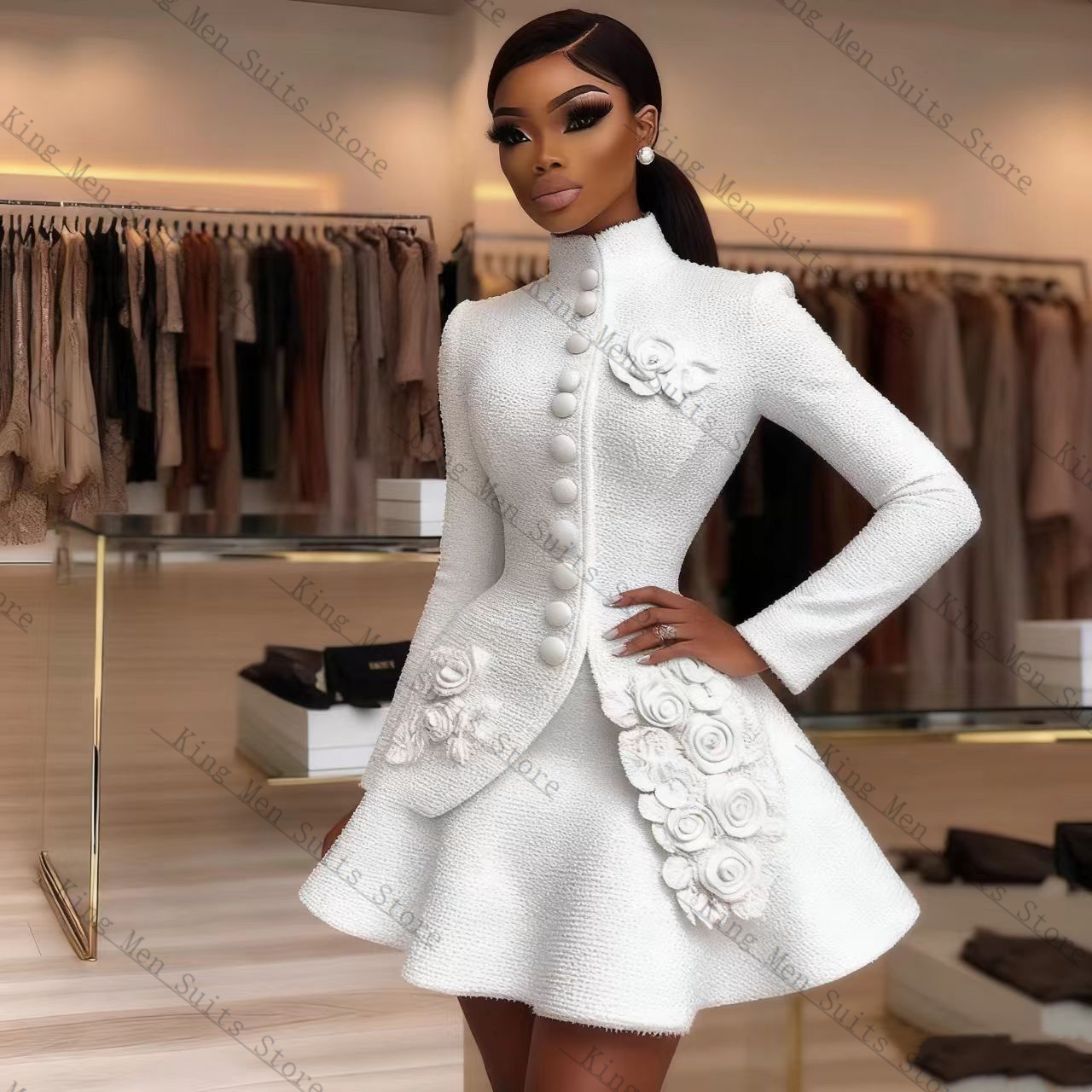 Luxury White Women Suit Set 2  - Women'S Formal Wear For A Wedding Guest ulasan dan harga