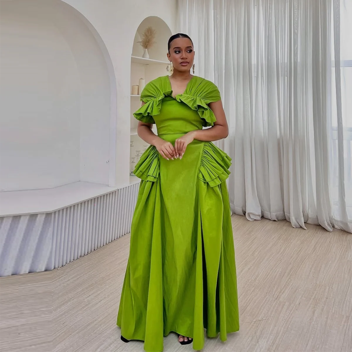 2026 Pretty Green plus Size Sa - Women'S Formal Wear Plus Size ulasan dan harga