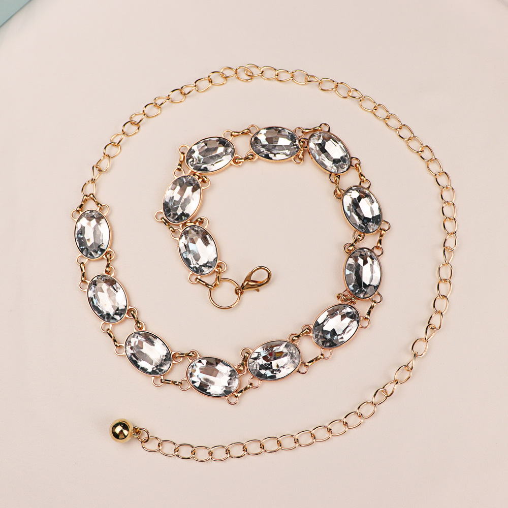 Chic Rhinestone Waist Chain Wo - Formal Wear Jewelry For Women ulasan dan harga