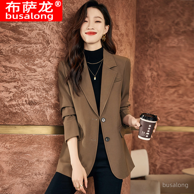 Blazer Jacket Autumn Winter Wo - Women Formal Wear Interview ulasan dan harga