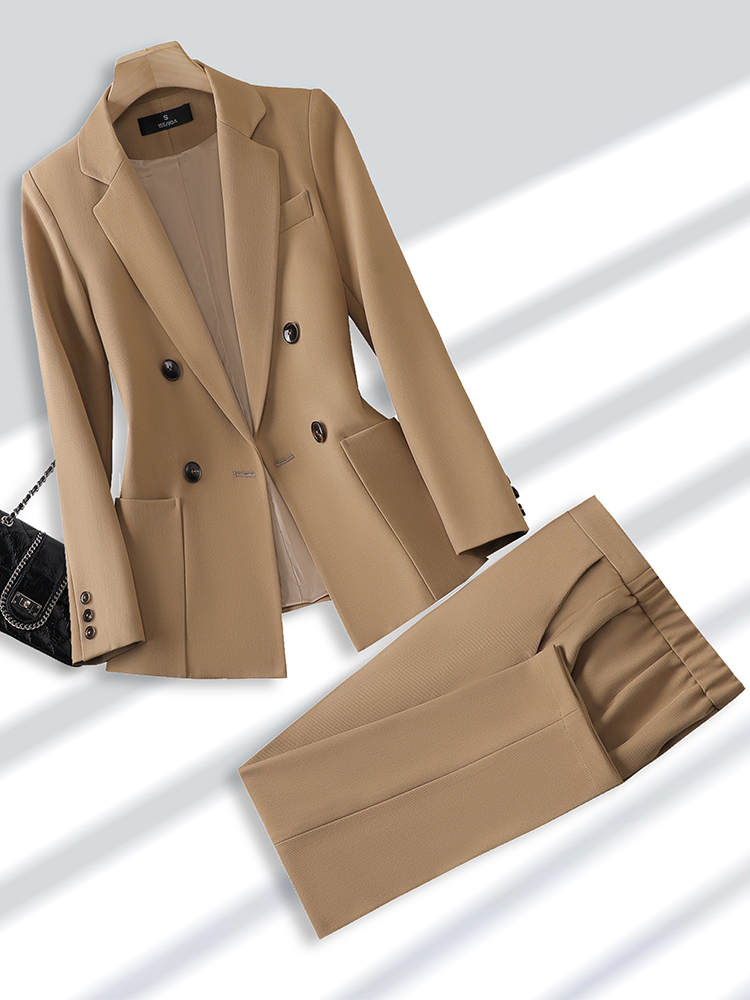 Fashion Ladies Pant Suit Forma - Women Formal Wear Blazer Set ulasan dan harga