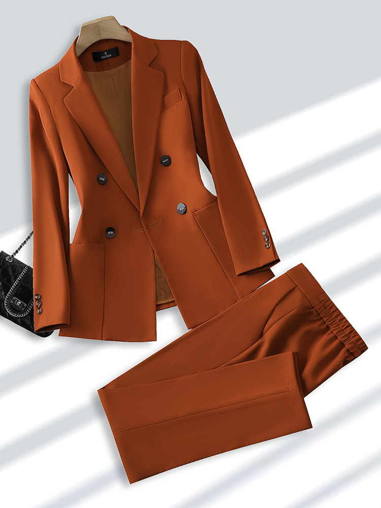 Fashion Ladies Pant Suit Forma - Women Formal Wear Blazer Set ulasan dan harga