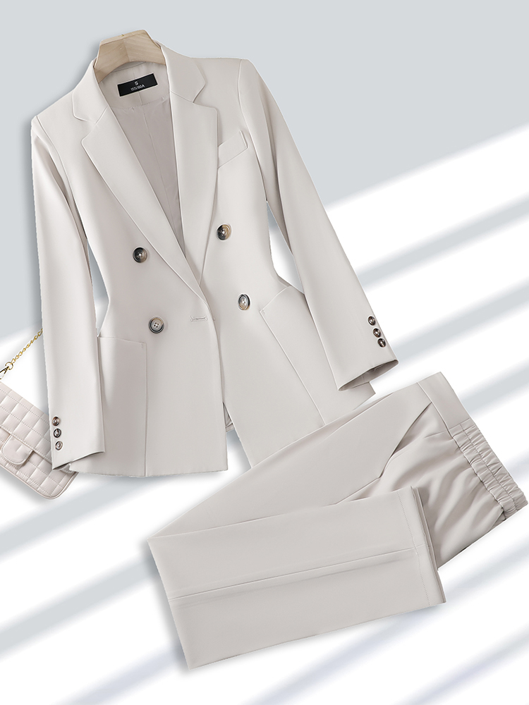 Fashion Ladies Pant Suit Forma - Women Formal Wear Blazer Set ulasan dan harga
