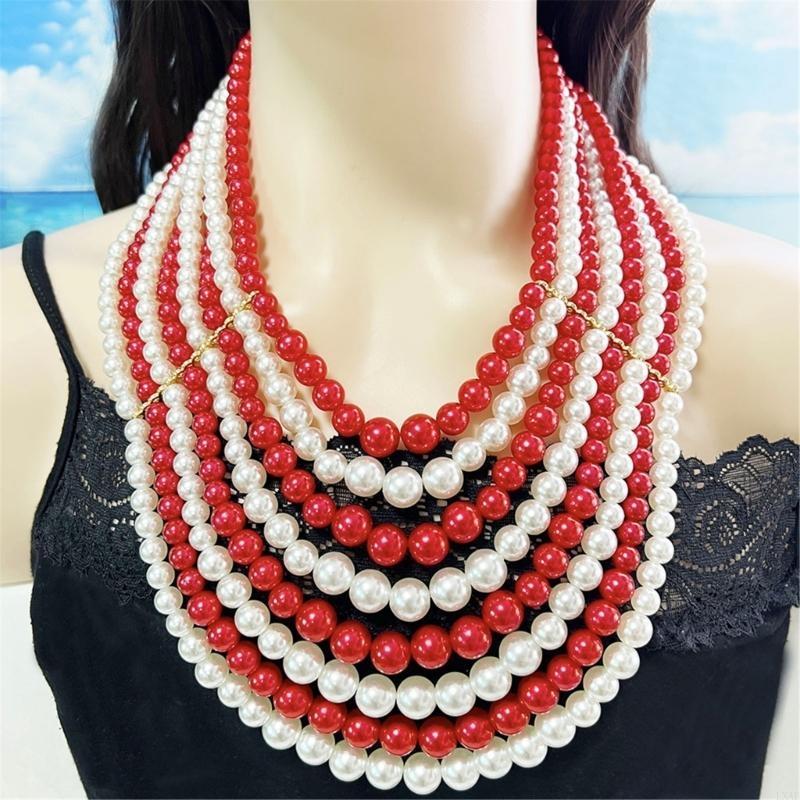  Elegant Layering Faux Pearls  - Formal Wear Jewelry For Women ulasan dan harga