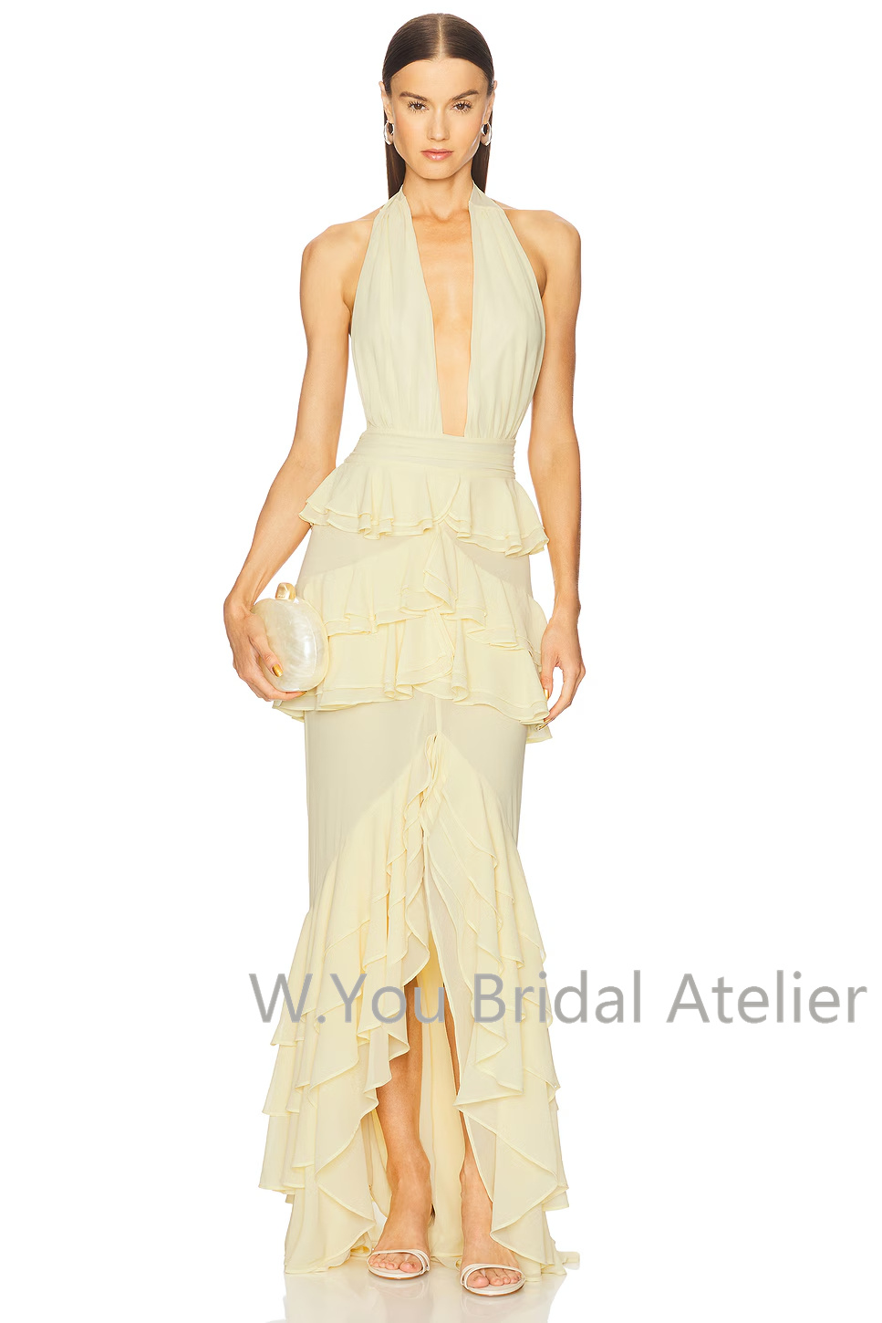 Evening Dresses Deep V Neck Ha - Women'S Formal Wear For A Wedding Guest ulasan dan harga