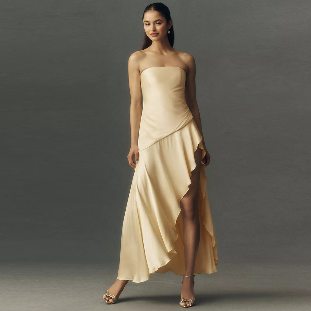 Evening Dresses Asymmetric Mid - Women'S Formal Wear For A Wedding Guest ulasan dan harga