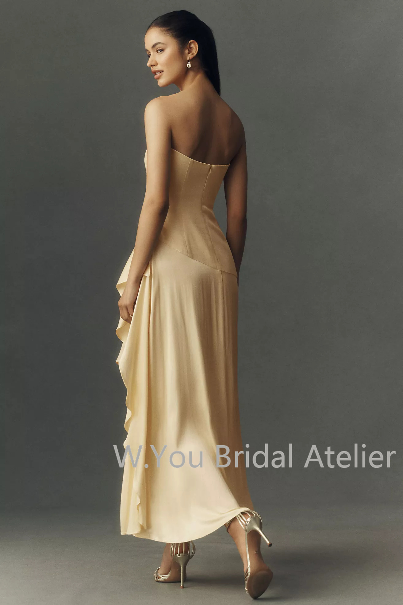 Evening Dresses Asymmetric Mid - Women'S Formal Wear For A Wedding Guest ulasan dan harga