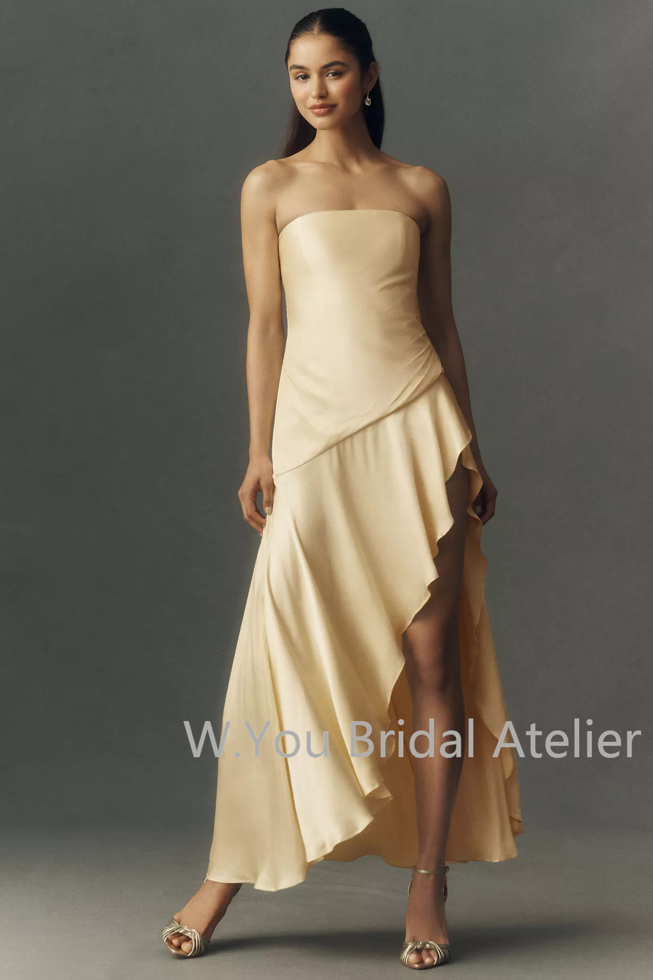 Evening Dresses Asymmetric Mid - Women'S Formal Wear For A Wedding Guest ulasan dan harga