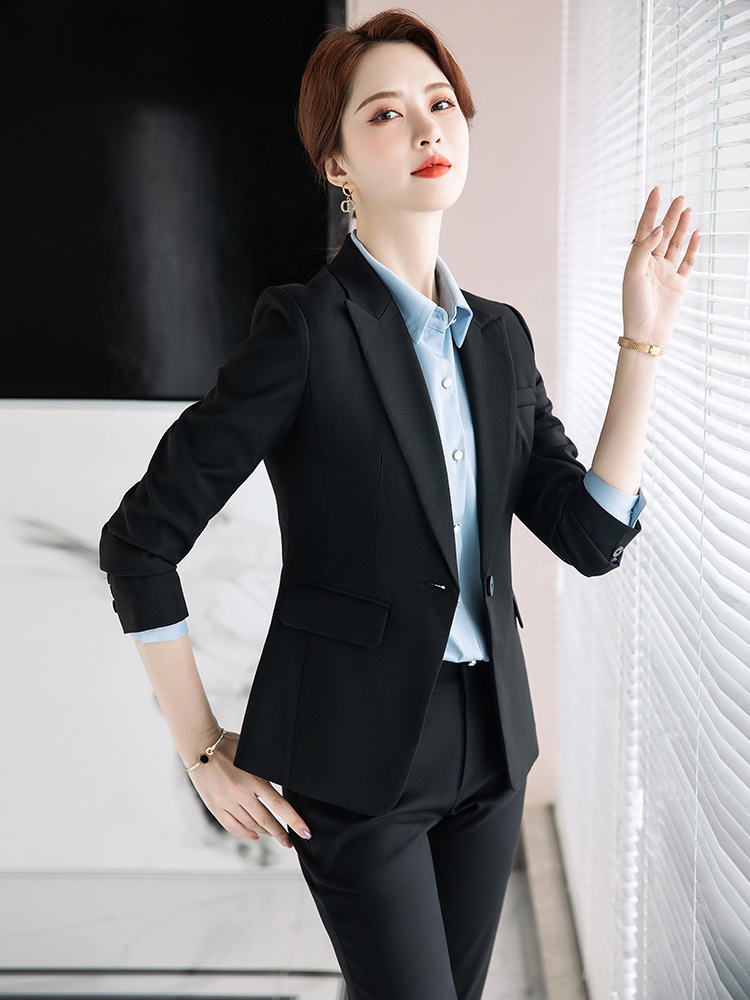 Gray Suit Set for Women Spring - Women Formal Wear Interview ulasan dan harga
