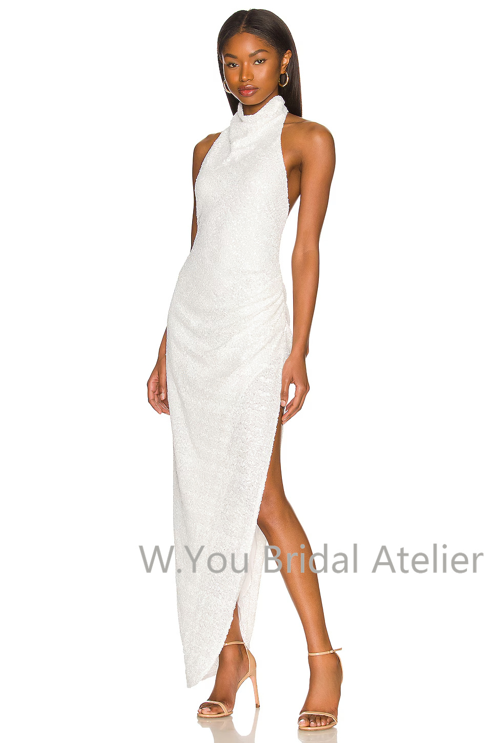 Evening Dresses Halter Necklin - Women'S Formal Wear For A Wedding Guest ulasan dan harga