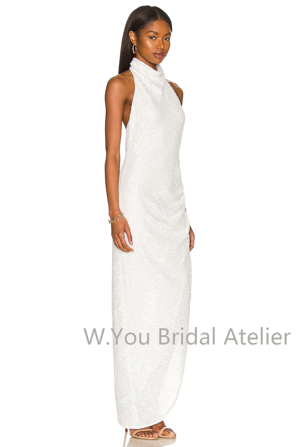 Evening Dresses Halter Necklin - Women'S Formal Wear For A Wedding Guest ulasan dan harga