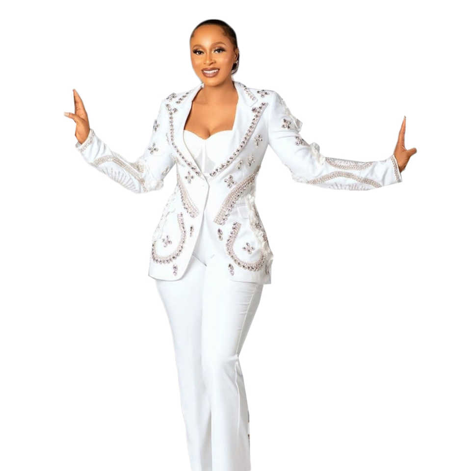 Luxury Women Pants Suits 2 Pcs - Women'S Formal Wear Plus Size ulasan dan harga