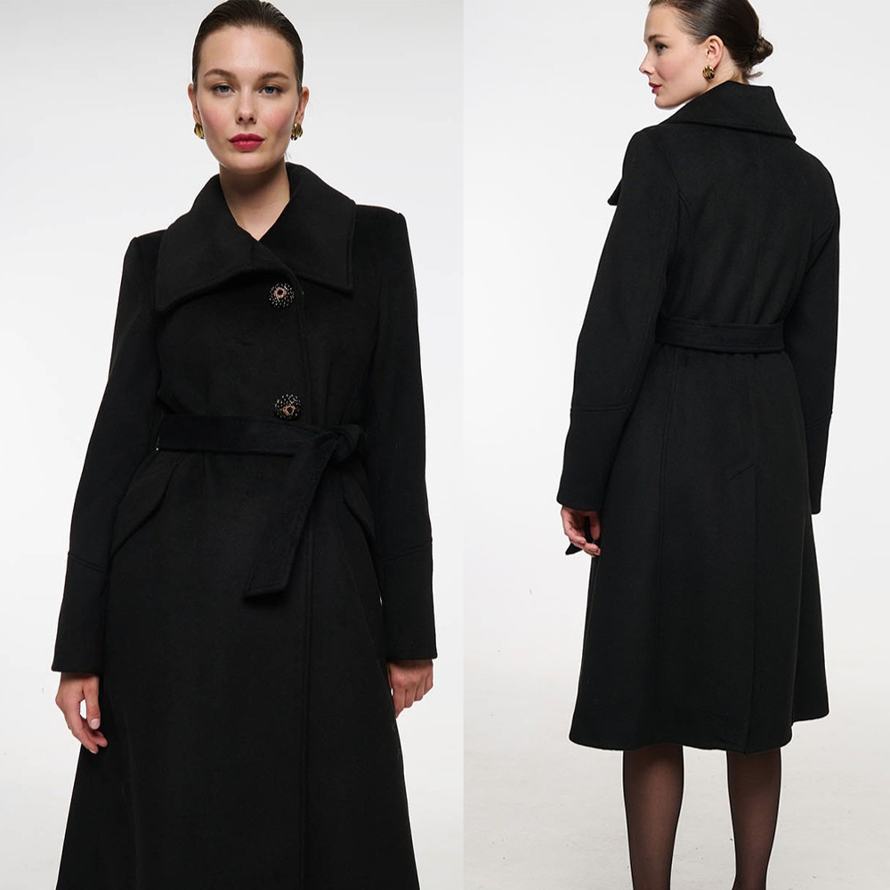 Vintage Black Stand Collar Wom - Women'S Formal Wear Plus Size ulasan dan harga