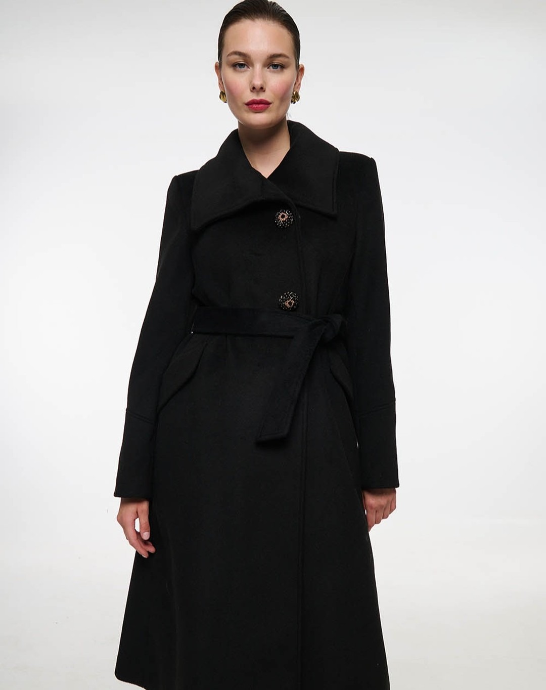 Vintage Black Stand Collar Wom - Women'S Formal Wear Plus Size ulasan dan harga