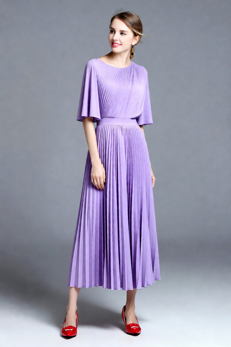 Women's Lilac Cape Sleeve Plea - Women'S Formal Wear For A Wedding Guest ulasan dan harga