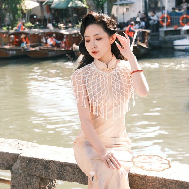  Light Pearls Decorated Pearls - Formal Wear Jewelry For Women ulasan dan harga