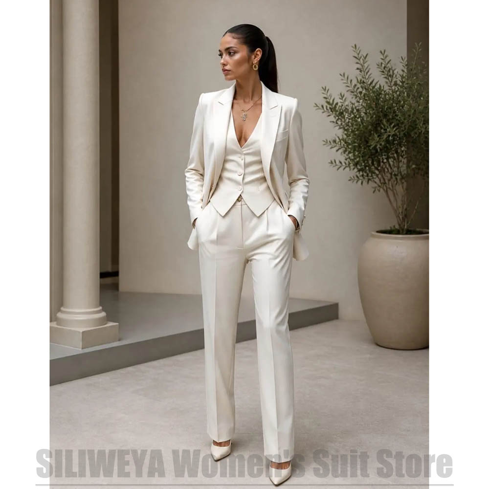 Women 3 Piece Suit Set Blazer  - Women Formal Wear Blazer Set ulasan dan harga