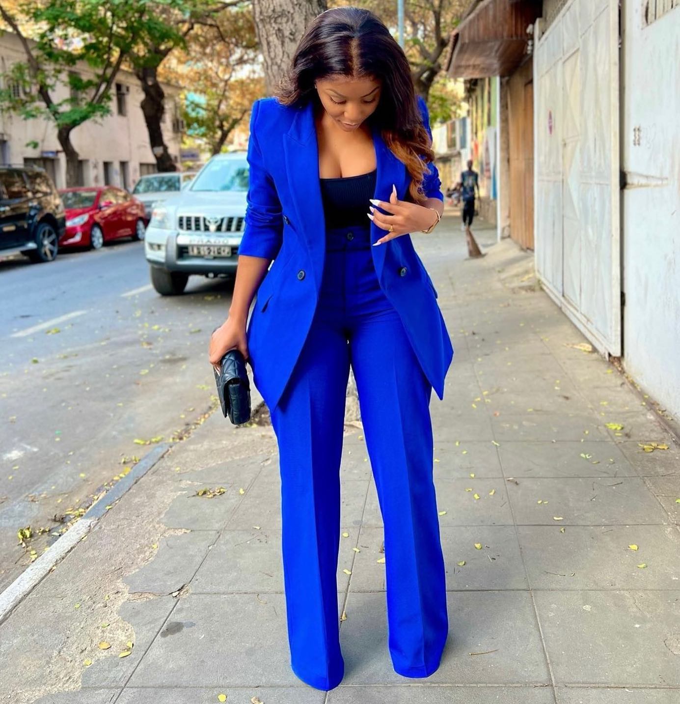 Royal Blue Women Pants Suits 2 - Women'S Formal Wear Plus Size ulasan dan harga